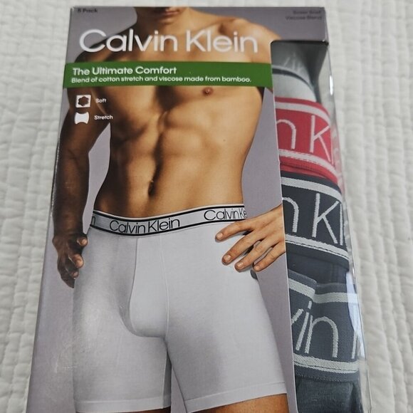 Calvin Klein 5 Pack Ultimate Comfort Boxer Briefs Size M (32-34) NIB Soft NEW - Picture 3 of 14